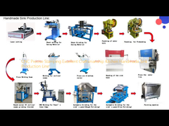 সিএনসি সঠিক স্ট্যাম্পিং চমৎকার কারিগরি রান্নাঘর হস্তনির্মিত সিঙ্ক উত্পাদন লাইন