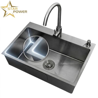 ভালো দাম 20 Inch Drop-In Single Bowl Bar Kitchen Sink SUS304 20 Gauge with Basket Strainer অনলাইন