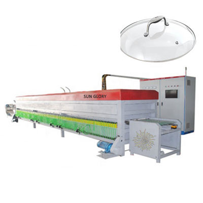 ভালো দাম টেম্পার্ড গ্লাস ঢাকনা কভার তৈরির জন্য 220V সার্ভো মোটর কুকওয়্যার উত্পাদন লাইন অনলাইন