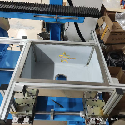 স্টেইনলেস স্টীল হ্যান্ড সিঙ্ক জন্য CNC পৃষ্ঠ ঢালাই মেশিন স্বয়ংক্রিয়তা উচ্চ ডিগ্রী ডিজাইন