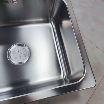 304 স্টেইনলেস স্টীল একক বাটি রান্নাঘর সিঙ্ক Undermount বা শীর্ষ মাউন্ট