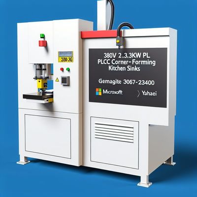 380V 2.3KW পিএলসি কোণার প্রেস মেশিন রান্নাঘর সিঙ্ক জন্য