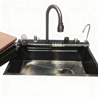 প্রিমিয়াম স্টেইনলেস স্টিল কিচেন সিঙ্ক উচ্চ - আর্চ কল সহ