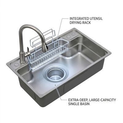ভালো দাম 35 Inch Apron Front Farmhouse Double Bowl Kitchen Sink 16 Gauge Handmade SUS304 অনলাইন