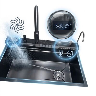 ভালো দাম 23 Inch Drop-In Single Bowl Kitchen Sink SUS304 18 Gauge with Faucet Hole অনলাইন