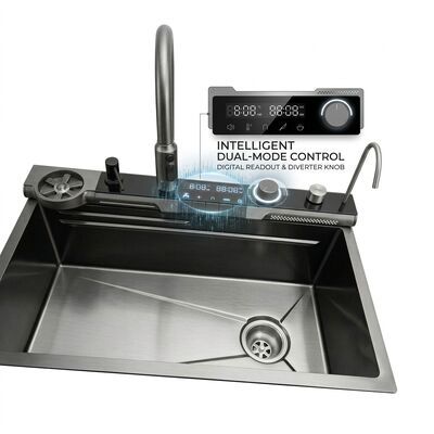 ভালো দাম 32 Inch Undermount Double Bowl Kitchen Sink 50/50 SUS304 16 Gauge with Bottom Grids অনলাইন